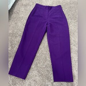 Zara Deep Purple Trousers- Vibrant and dramatic Purple